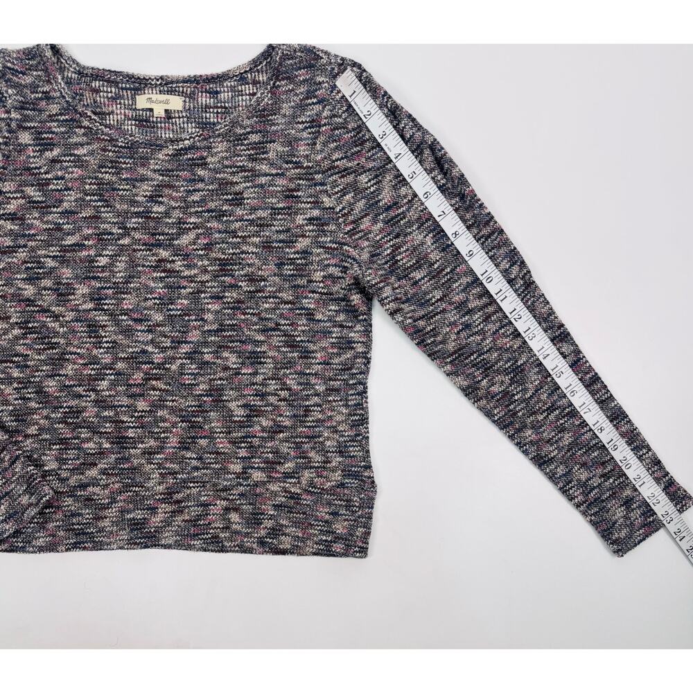 Madewell Multicolor Marled Knit Scoop Neck Sweater Size Medium - Picture 6 of 10